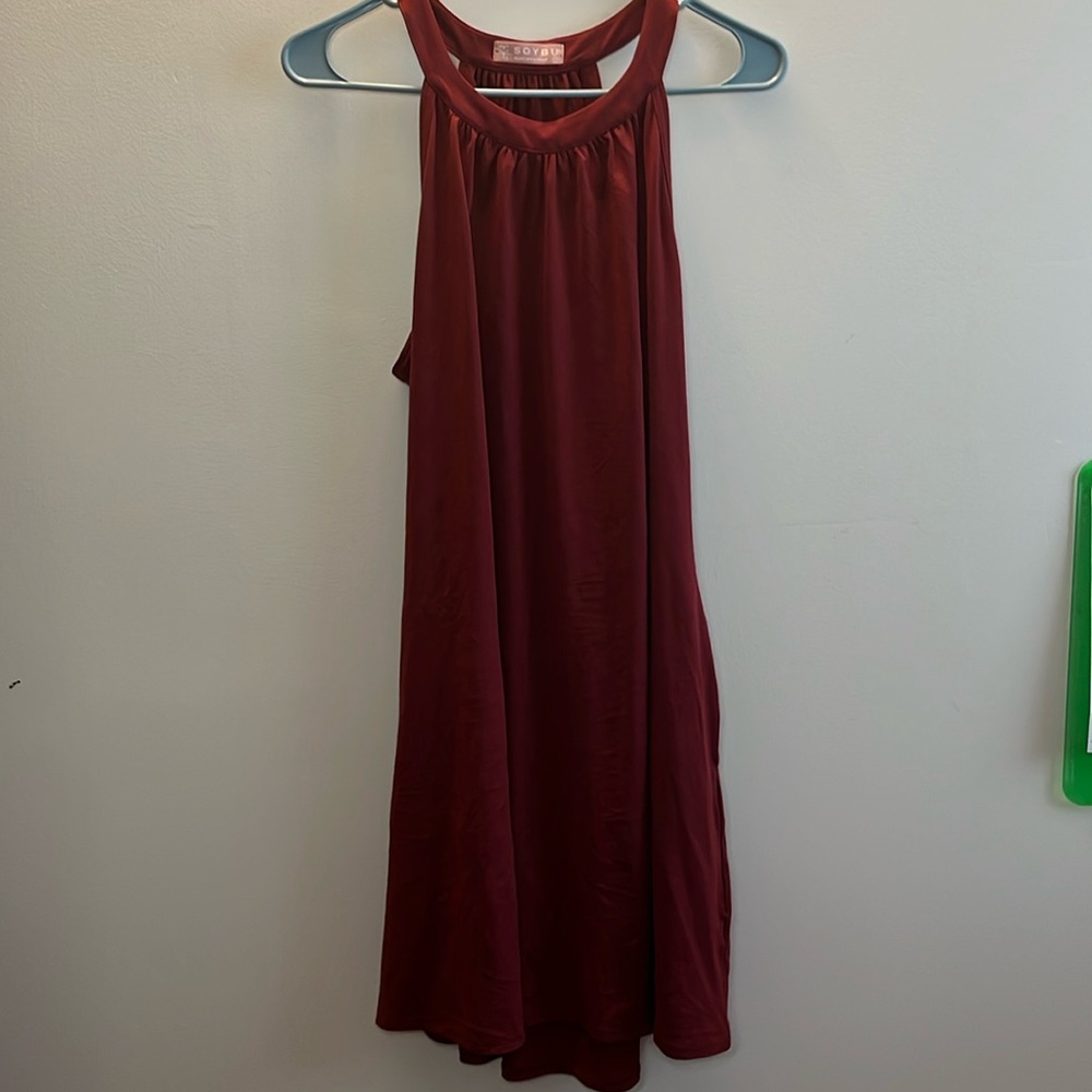 Red summer dress